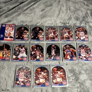 Detroit Pistons Lot Of 15 Cards